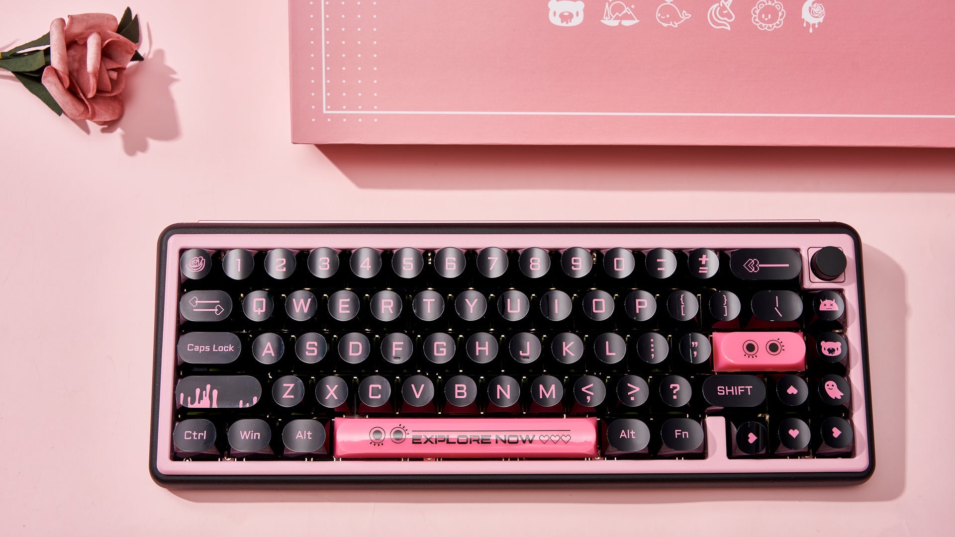 Dark Blush Keycaps-DDA