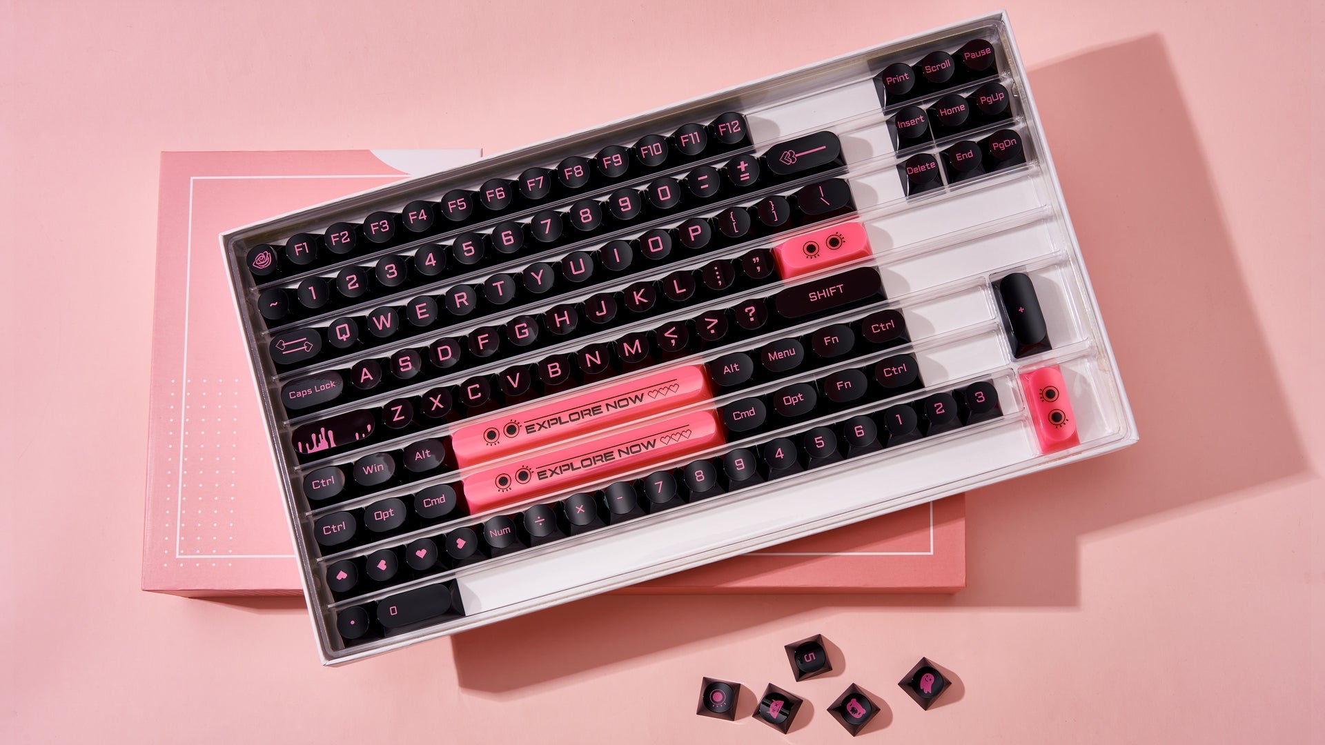 Dark Blush Keycaps-DDA
