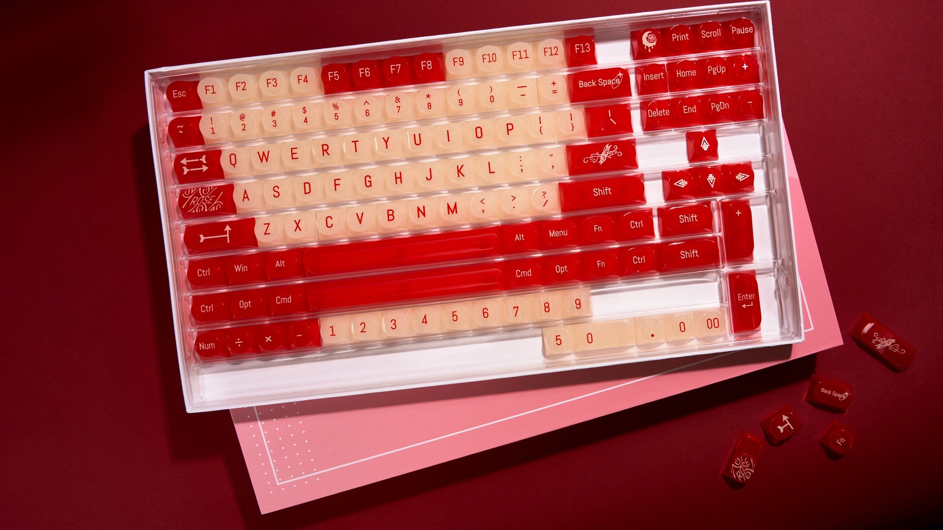 Wild Rose Keycaps-DDA