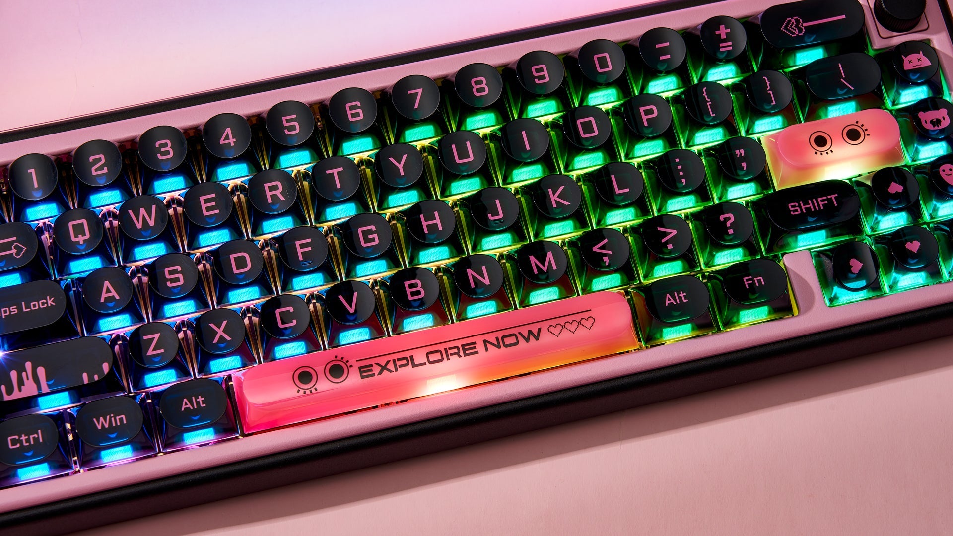 Dark Blush Keycaps-DDA