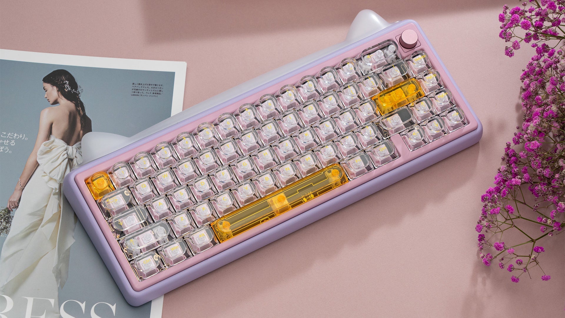 Glazed Yellow Keycaps-DDA