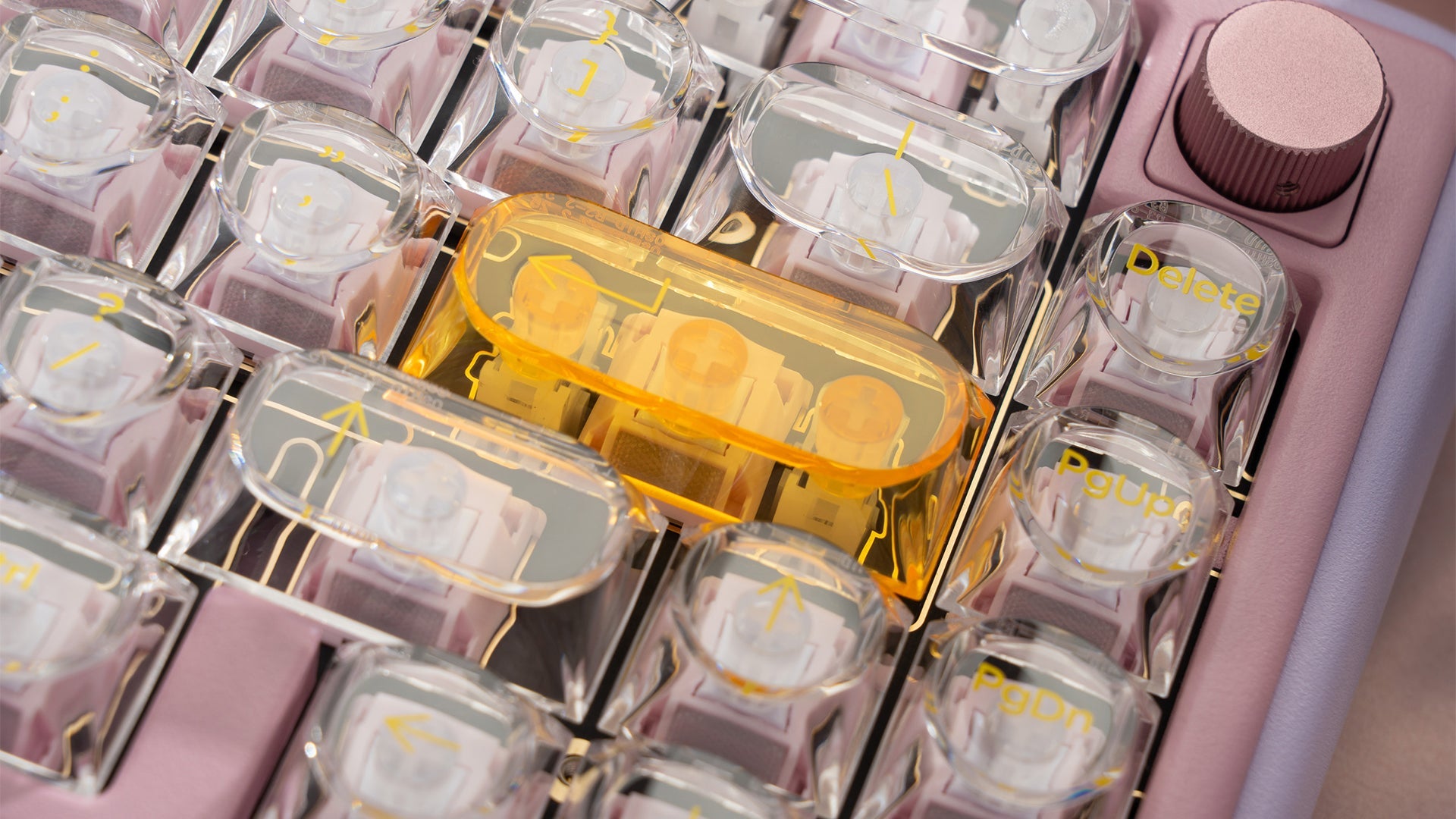 Glazed Yellow Keycaps-DDA