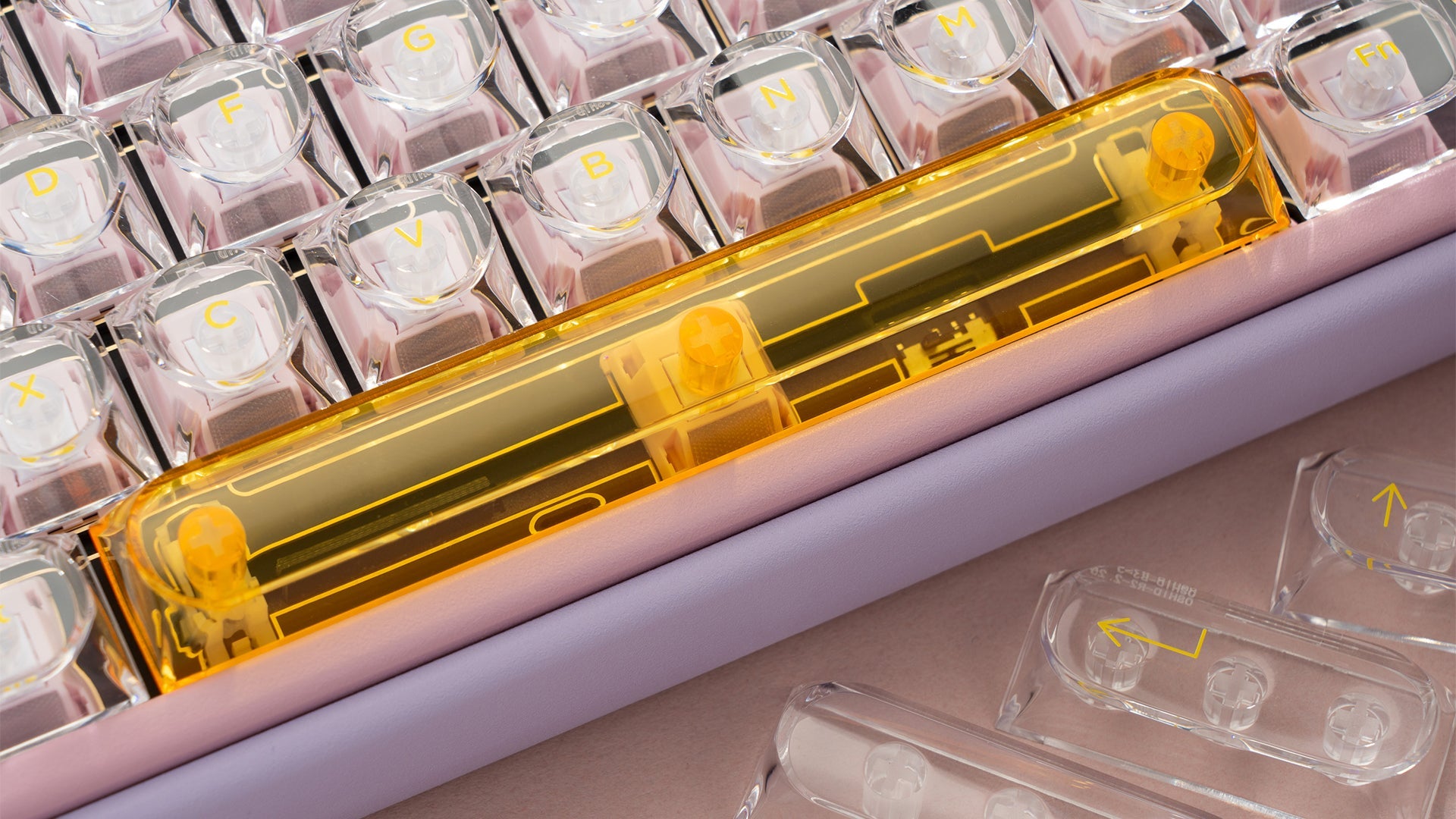Glazed Yellow Keycaps-DDA