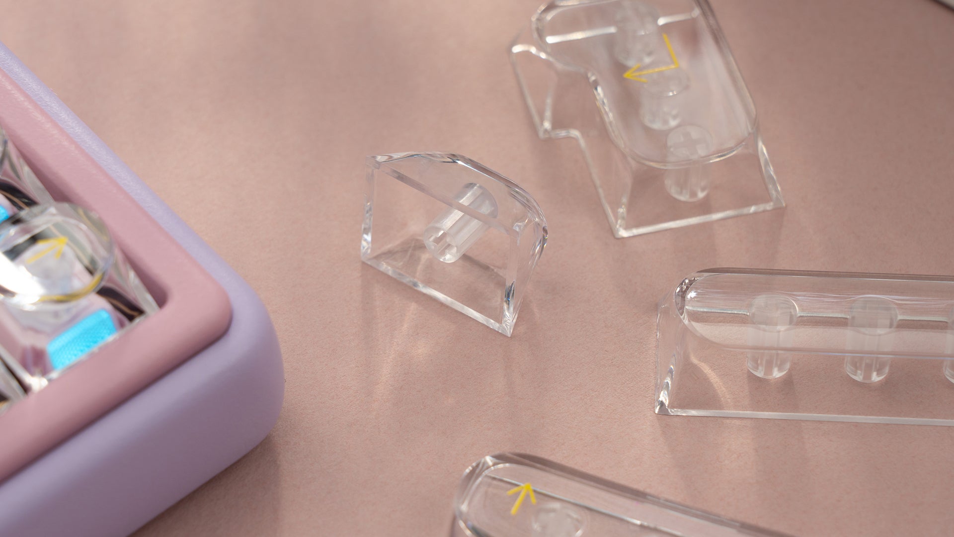 Glazed Yellow Keycaps-DDA
