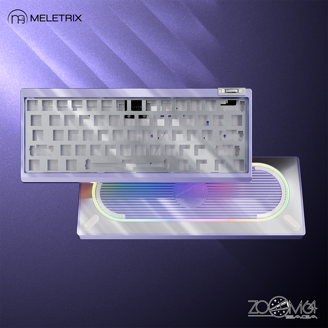 Zoom64 Case Kit (Lilac Veil) + WS Flux Switches(63 pcs)