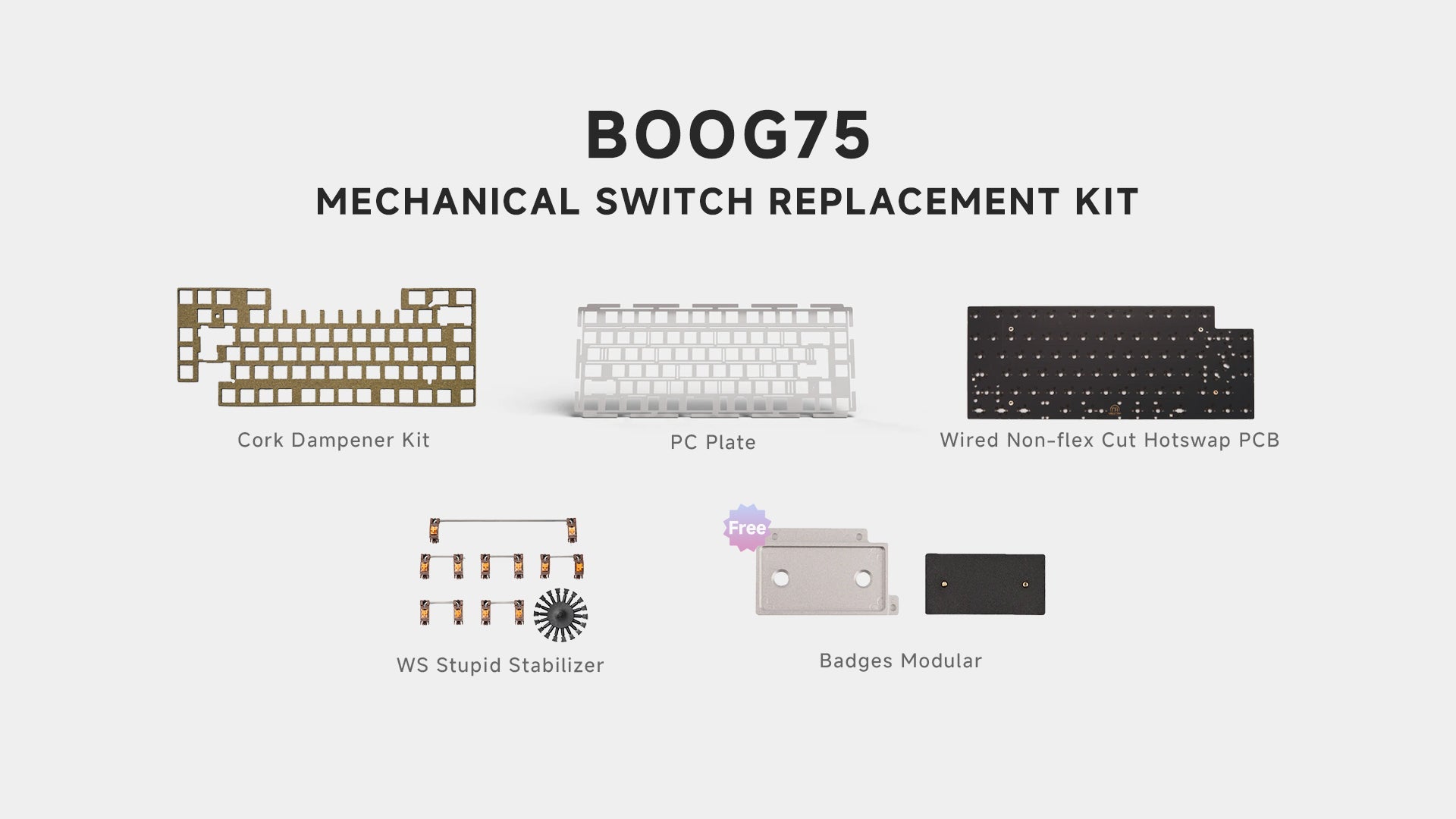 🎁 Boog75 Mechanical Switch Replacement Kit (100% off)