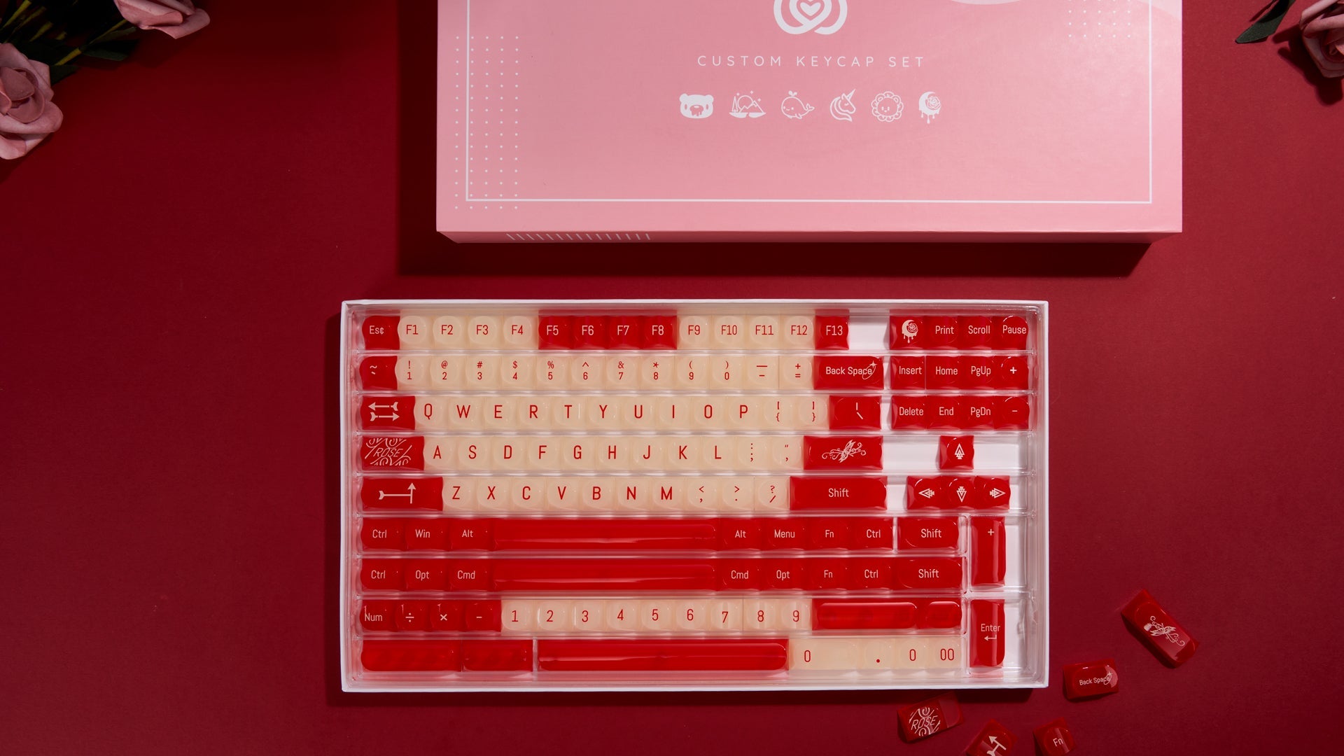 Wild Rose Keycaps-DDA