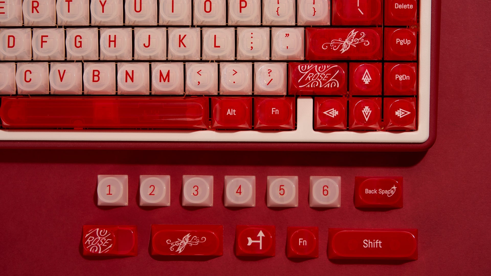 Wild Rose Keycaps-DDA