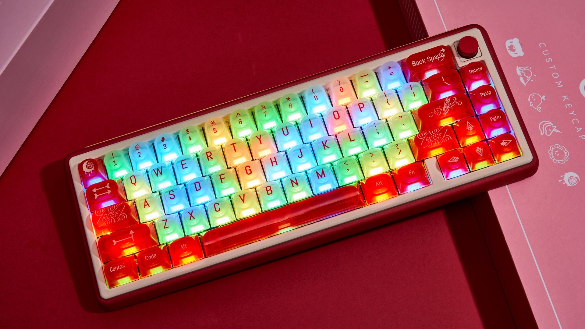 Wild Rose Keycaps-DDA
