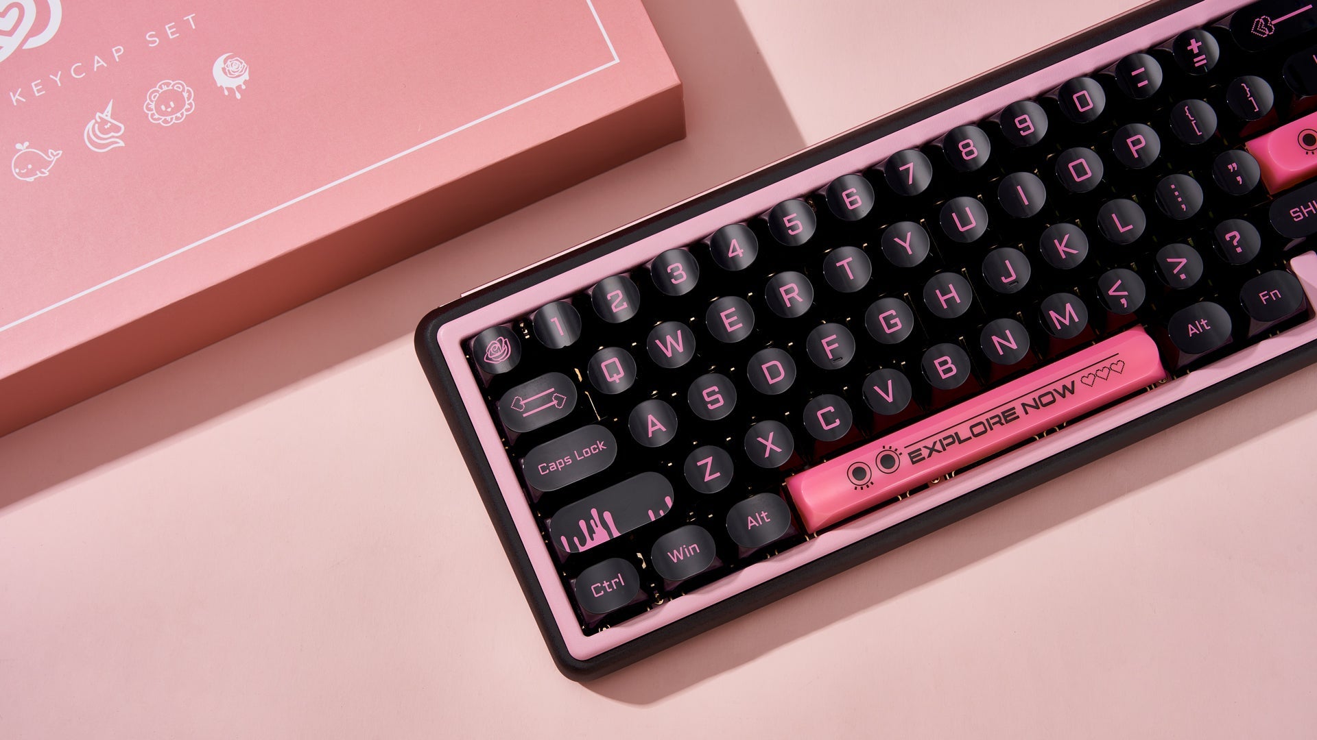 Dark Blush Keycaps-DDA