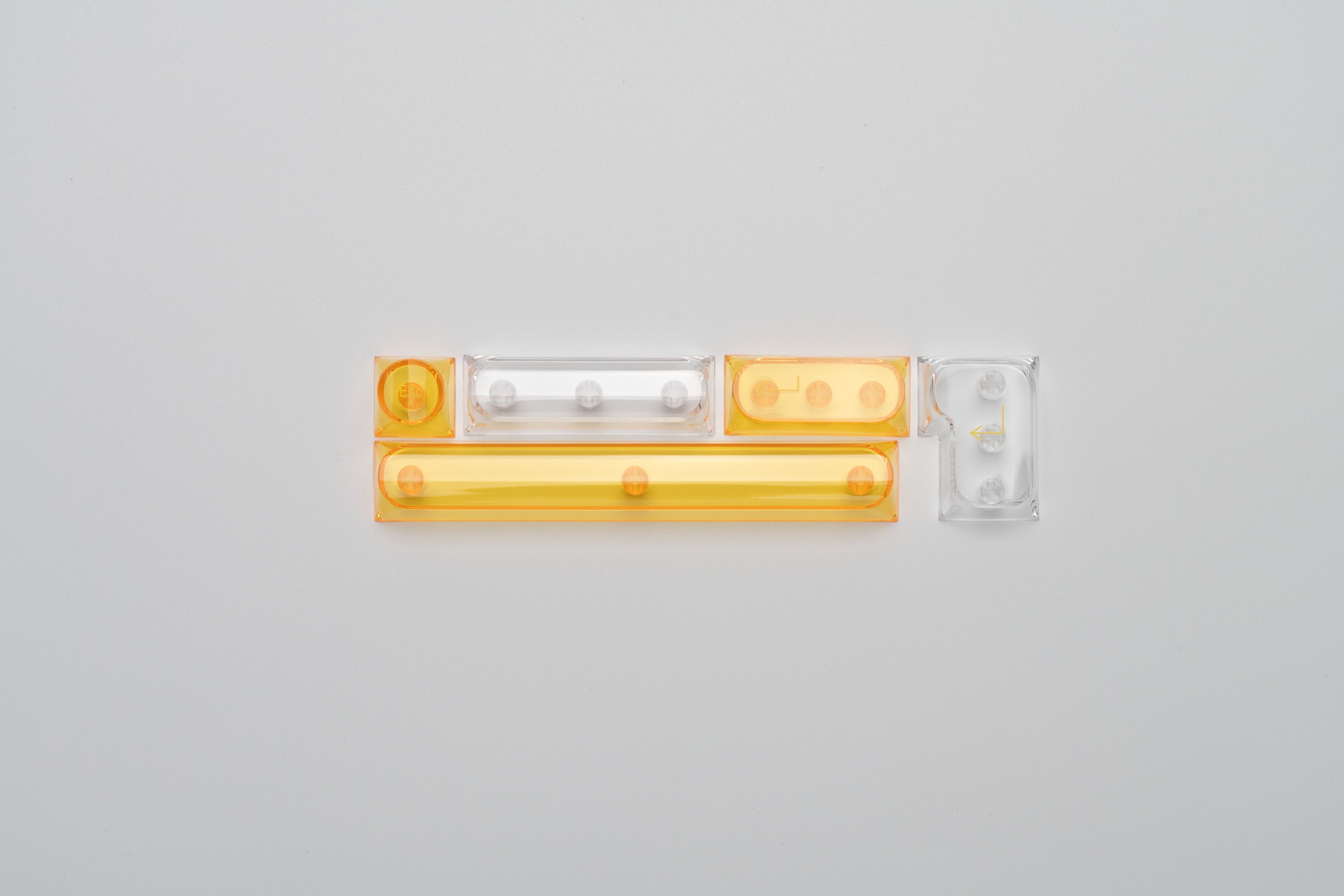 Glazed Yellow Keycaps-DDA