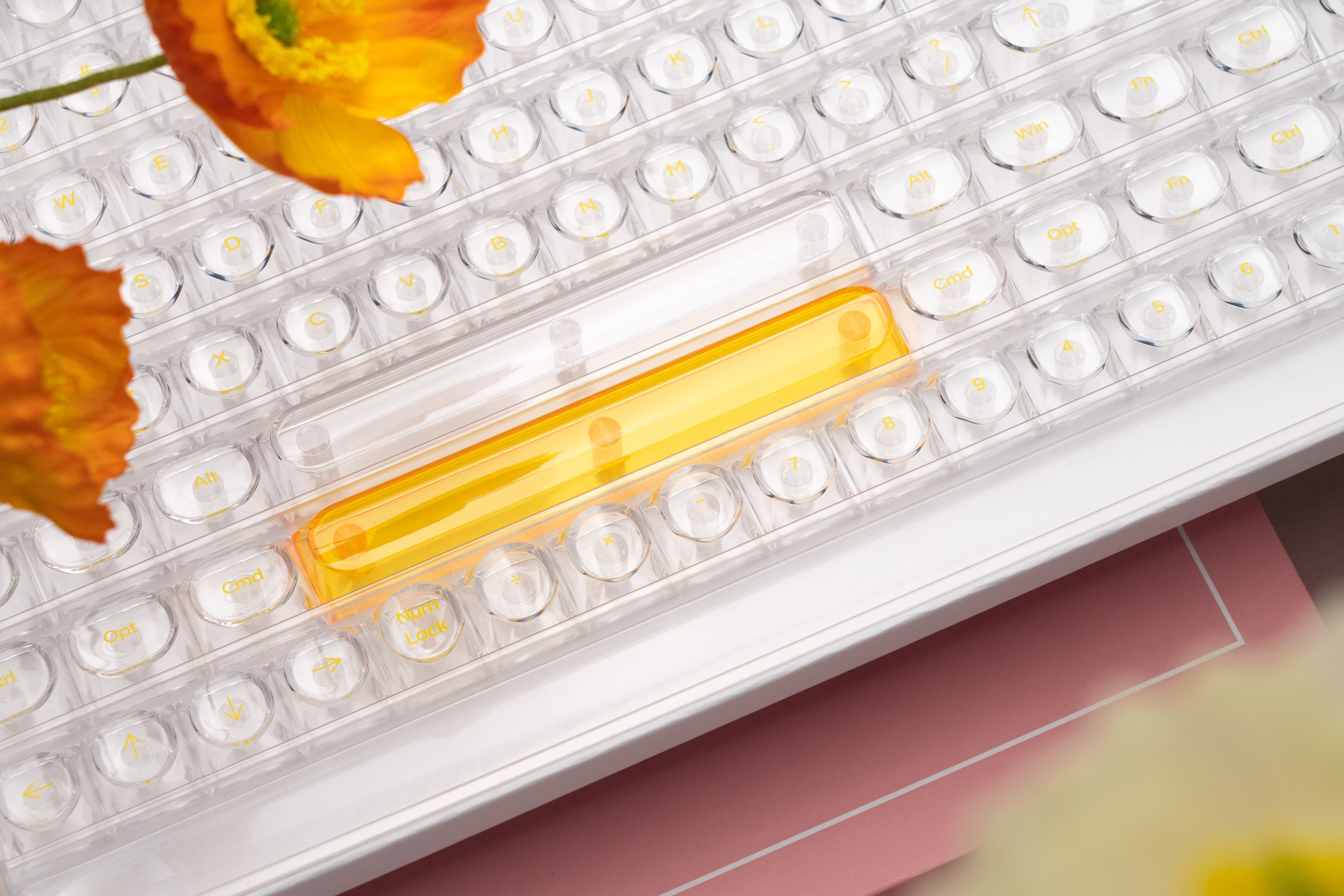 Glazed Yellow Keycaps-DDA