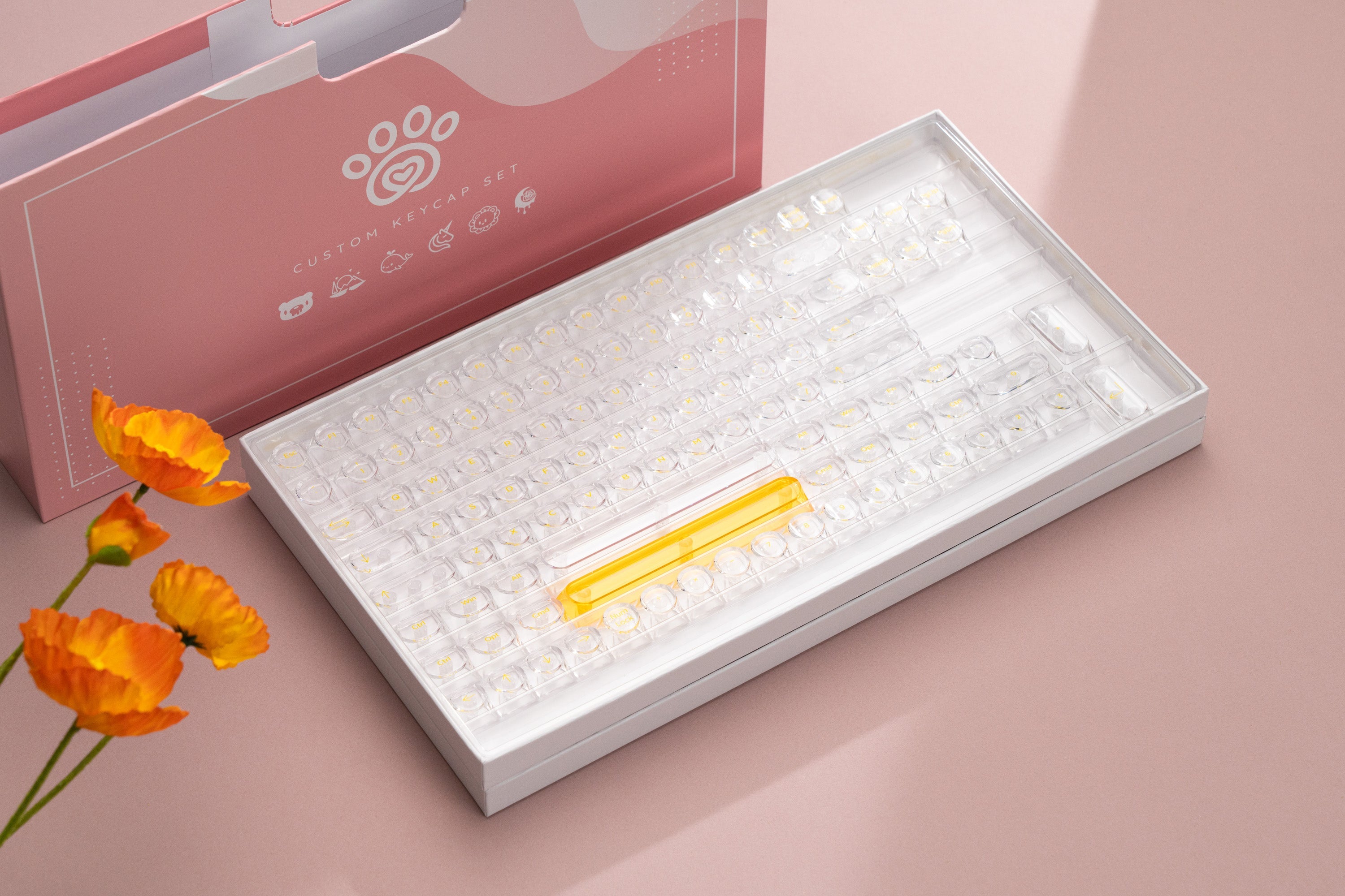 Glazed Yellow Keycaps-DDA