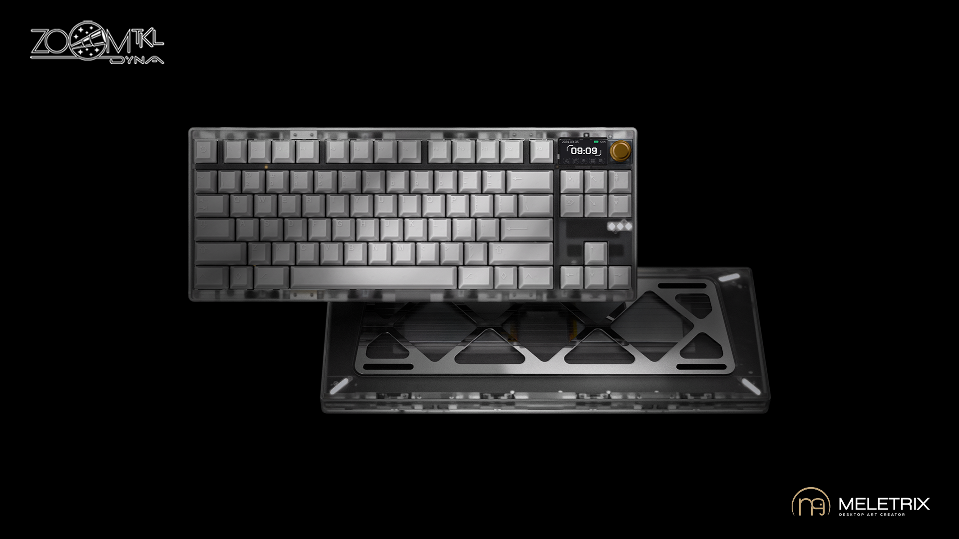 [Bundle]ZOOM TKL DYNA Frosted Clear(Poron Foam Kit)+WS PBT Keycaps