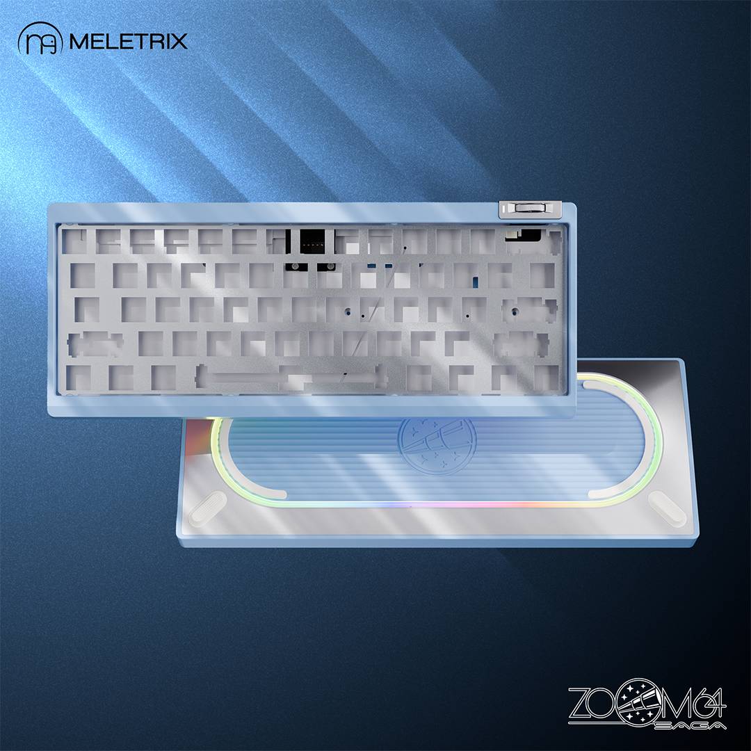 [Bundle]Zoom64 Case Kit-Cloud Mist Blue+WS PBT Keycaps