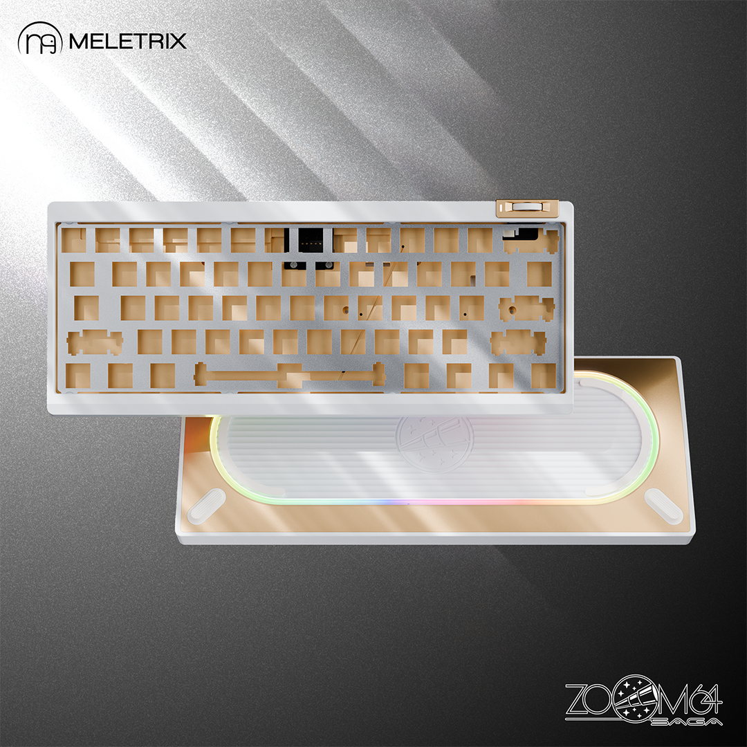 [Bundle]Zoom64 Case Kit-MoonStone White+WS PBT Keycaps
