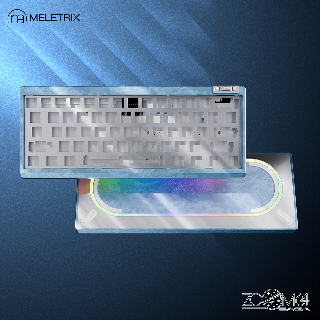 [Bundle]Zoom64 Case Kit-Glacier Startrail+WS PBT Keycaps